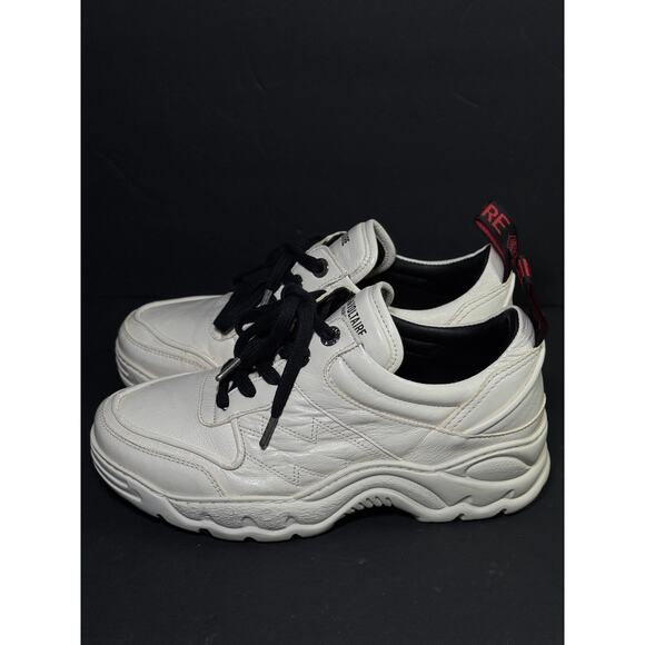 Zadig & Voltaire paris cream beige leather designer sneakers womens size 39 - Picture 2 of 7